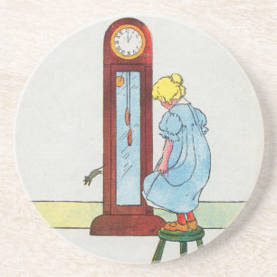 Dessous De Verre En Grès Hickory, dickory, dock ! La souris a remonté l'hor