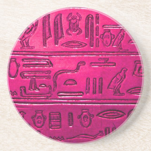 Dessous De Verre En Grès Hiéroglyphes_2014_1052 (Devant)