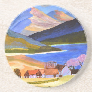 Dessous De Verre En Grès Highlands écossais 2