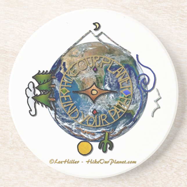 Dessous De Verre En Grès Hike Our Planet Hiker's (Devant)