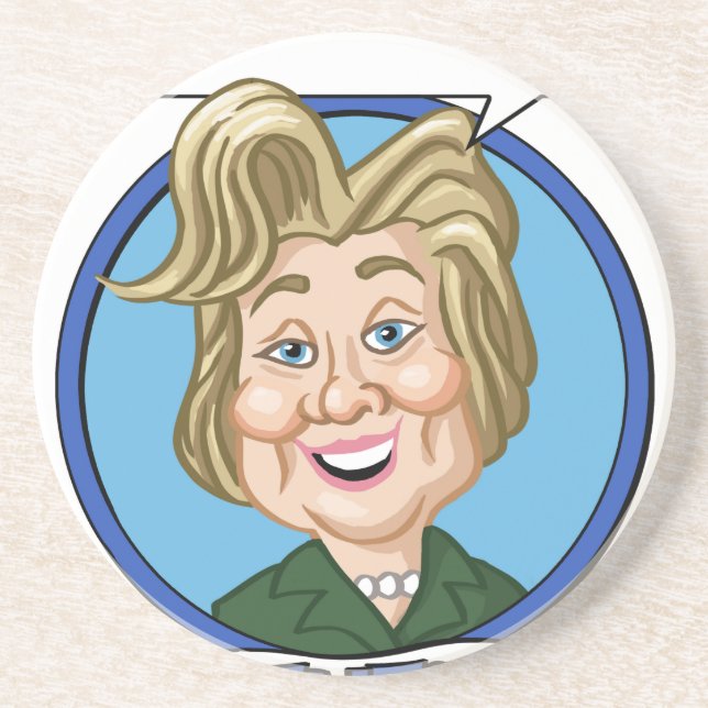 Dessous De Verre En Grès Hilary Clinton Election 2016 (Devant)
