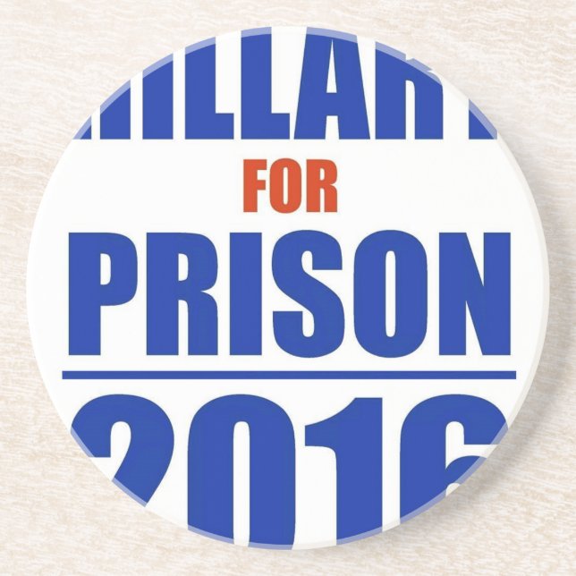 Dessous De Verre En Grès Hillary pour la prison 2016 (Devant)