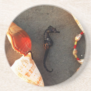 Dessous De Verre En Grès Hippocampe