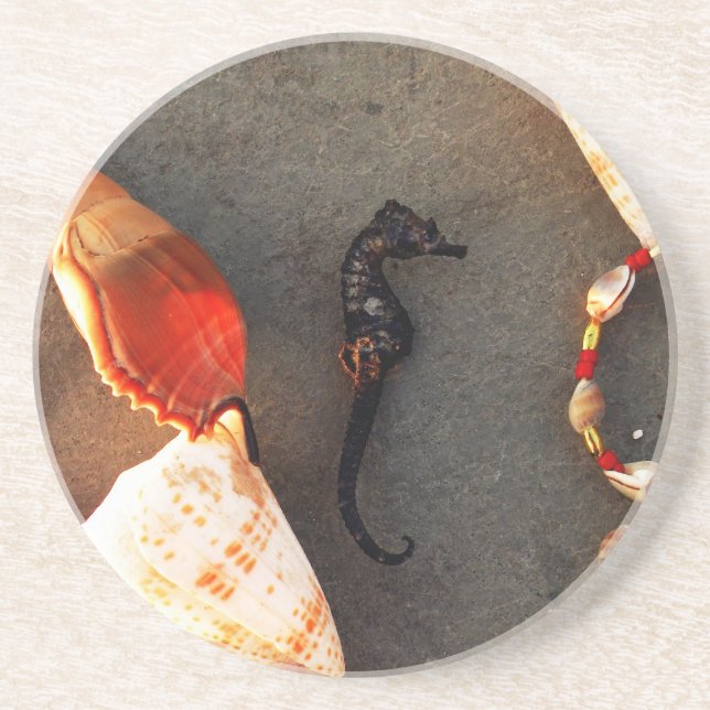 Dessous De Verre En Grès Hippocampe (Devant)