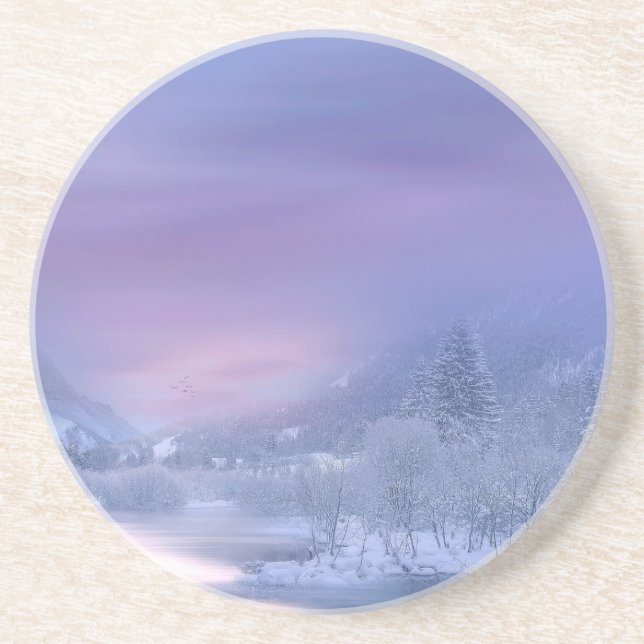 Dessous De Verre En Grès Hiver 08 (Devant)