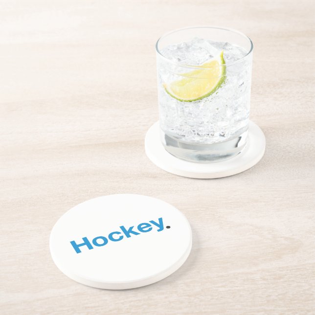 Dessous De Verre En Grès Hockey (Côté)