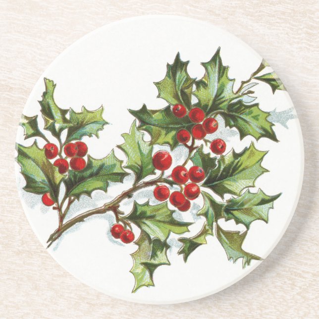 Dessous De Verre En Grès HollyBerries20150801 (Devant)
