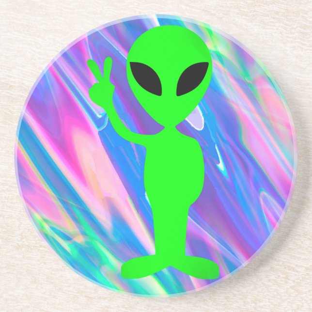Dessous De Verre En Grès hologramme alien (Devant)