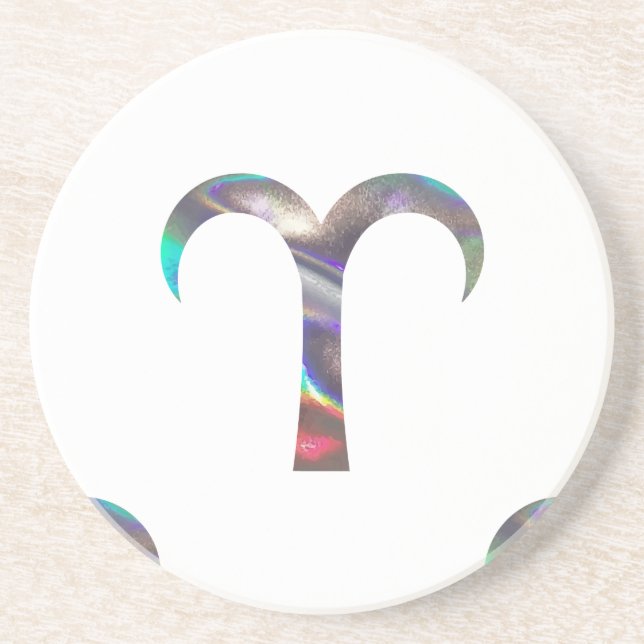Dessous De Verre En Grès hologramme Aries (Devant)