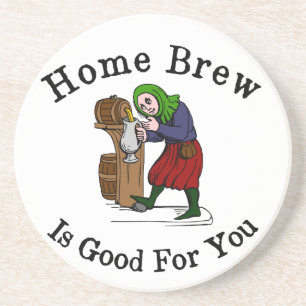 Dessous De Verre En Grès Home Brew est bon pour vous