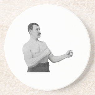 Dessous De Verre En Grès Homme excessivement viril Meme