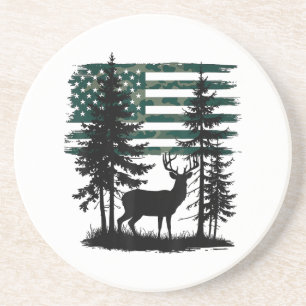 Dessous De Verre En Grès Hommes Enfants Garçons Chasse Chemise Deer Hunters