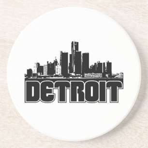 Dessous De Verre En Grès Horizon de Detroit