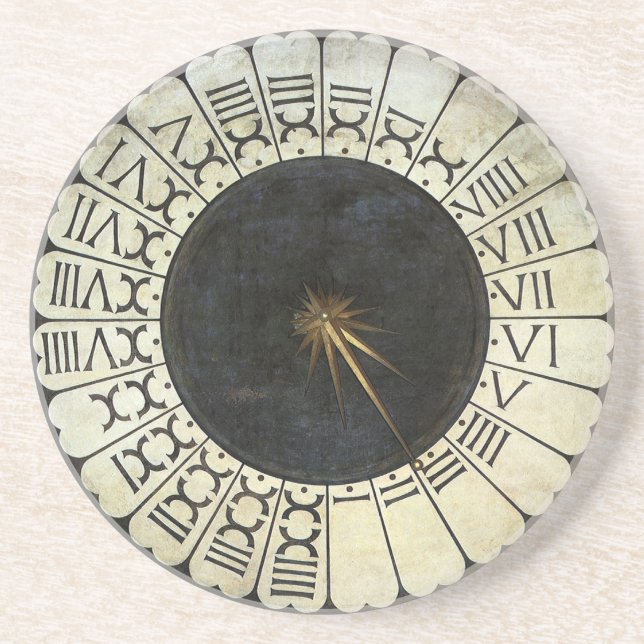 Dessous De Verre En Grès Horloge dans le Duomo par Paolo Uccello (Devant)