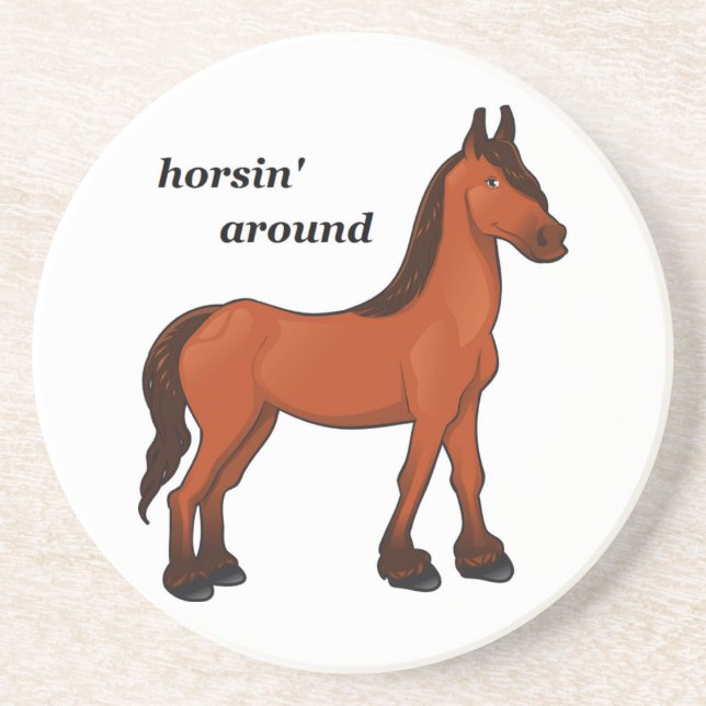 DESSOUS DE VERRE EN GRÈS HORSIN' AUTOUR (Devant)