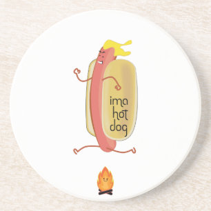 Dessous De Verre En Grès Hot Dog Oe Devil