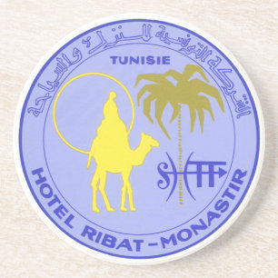 Dessous De Verre En Grès Hôtel de voyage vintage Ribat à Monastir, Tunisie