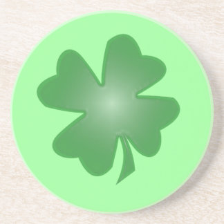 Dessous De Verre En Grès Housse à quatre feuilles