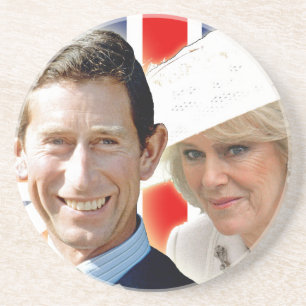 Dessous De Verre En Grès HRH Prince Charles et HRH Duchess of Cornwall