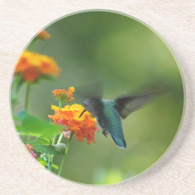 Dessous De Verre En Grès Humming d'été III (Devant)