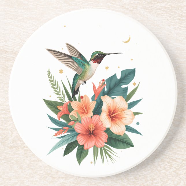 Dessous De Verre En Grès Hummingbird Bloom Sandstone Coaster (Devant)