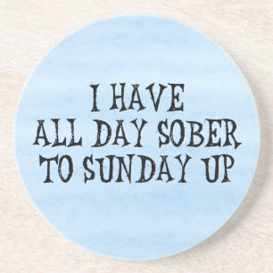 Dessous De Verre En Grès Humour potable de week-end
