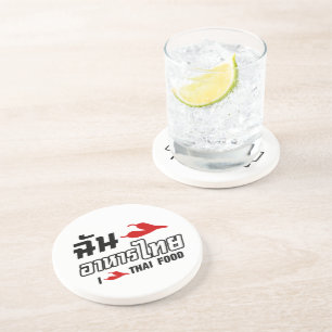 Dessous De Verre En Grès I Chili (Love) Thai Food