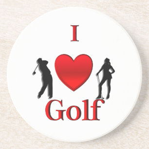 Dessous De Verre En Grès I Heart Golf