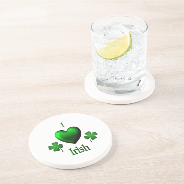 Dessous De Verre En Grès I Heart Irish (Côté)
