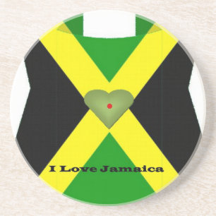 Dessous De Verre En Grès I Love Jamaica Have a Nice Day and a Better Night