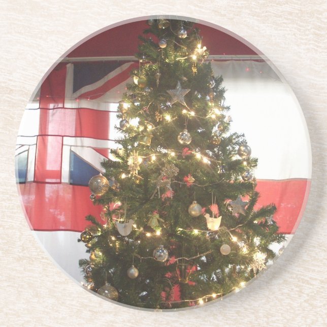 Dessous De Verre En Grès I Love UK Time (Devant)