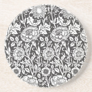 Dessous De Verre En Grès Idée cadeau élégant floral damassé vintage pour la