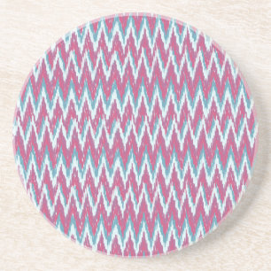 Dessous De Verre En Grès ikat zigzag, effet12.ai