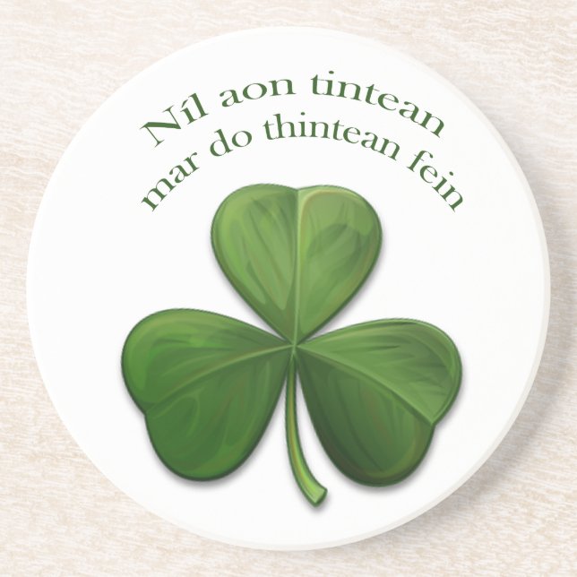 Dessous De Verre En Grès Il n'y a pas d'endroit comme la maison (Devant)