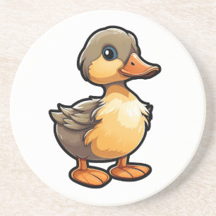 Dessous De Verre En Grès Illustration de canard de dessin