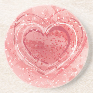 Dessous De Verre En Grès Illustration de Saint-Valentin