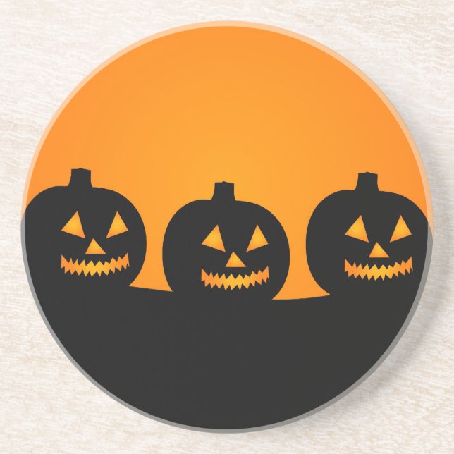 Dessous De Verre En Grès Illustration d'Halloween (Devant)