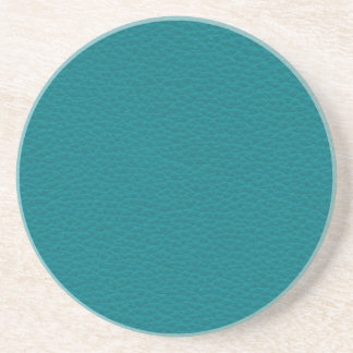 Dessous De Verre En Grès Image de cuir turquoise