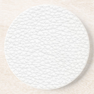 Dessous De Verre En Grès Image du cuir blanc