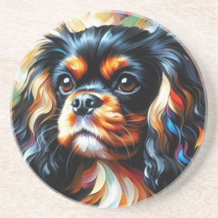 Dessous De Verre En Grès Impression acrylique de chien Cavalier King Charle