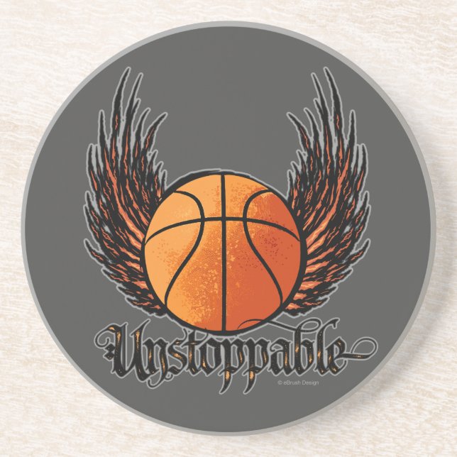Dessous De Verre En Grès Inarrêtable (basket-ball) (Devant)