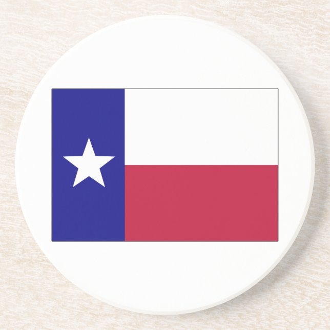 Dessous De Verre En Grès Indicateur Texas Lone Star (Devant)