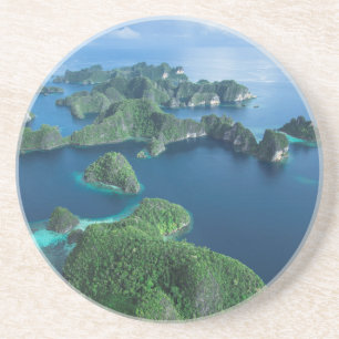 Dessous De Verre En Grès Indonésie, Papouasie occidentale. Vue aérienne de