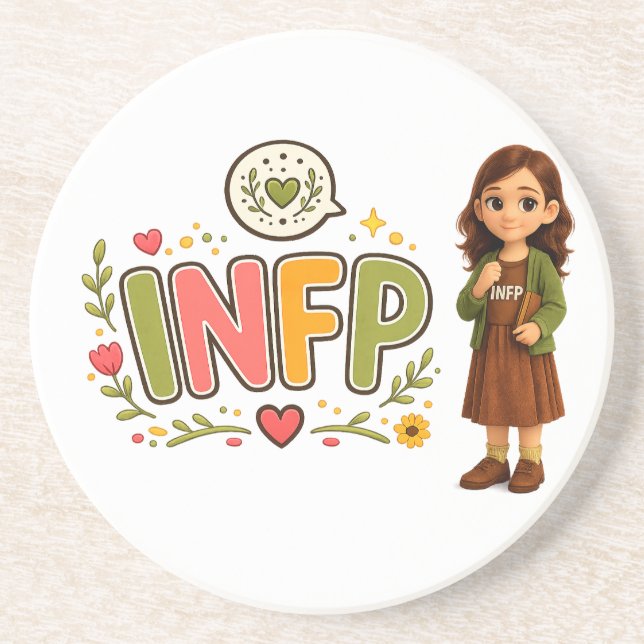 Dessous De Verre En Grès INFP — A Sonhadora Criativa (Devant)