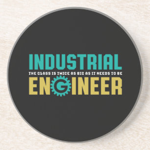 Dessous De Verre En Grès Ingénieur Geek amusant étudiant en génie indust