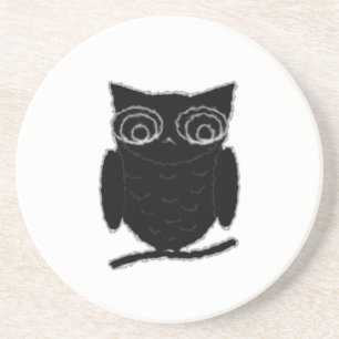Dessous De Verre En Grès Inkblot Owl