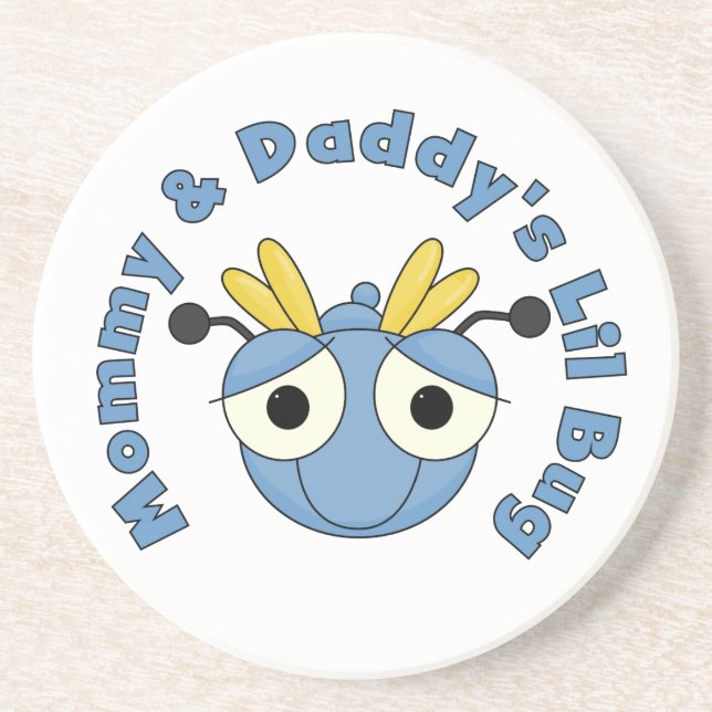 Dessous De Verre En Grès Insecte de Lil de maman et de papa (Devant)