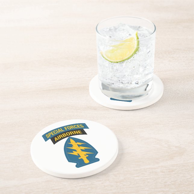 Dessous De Verre En Grès Insigne des forces spéciales - Onglet aéroporté (Côté)