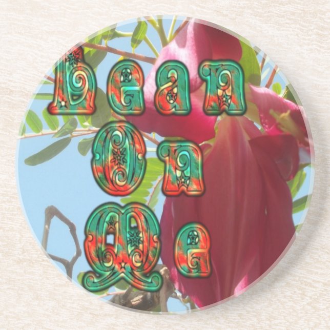 Dessous De Verre En Grès Inspiration Lean On Me Floral Skyward Art Imprimer (Devant)