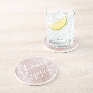 Dessous De Verre En Grès Inspirationnel Happy Chic Dusty Rose rose pâle